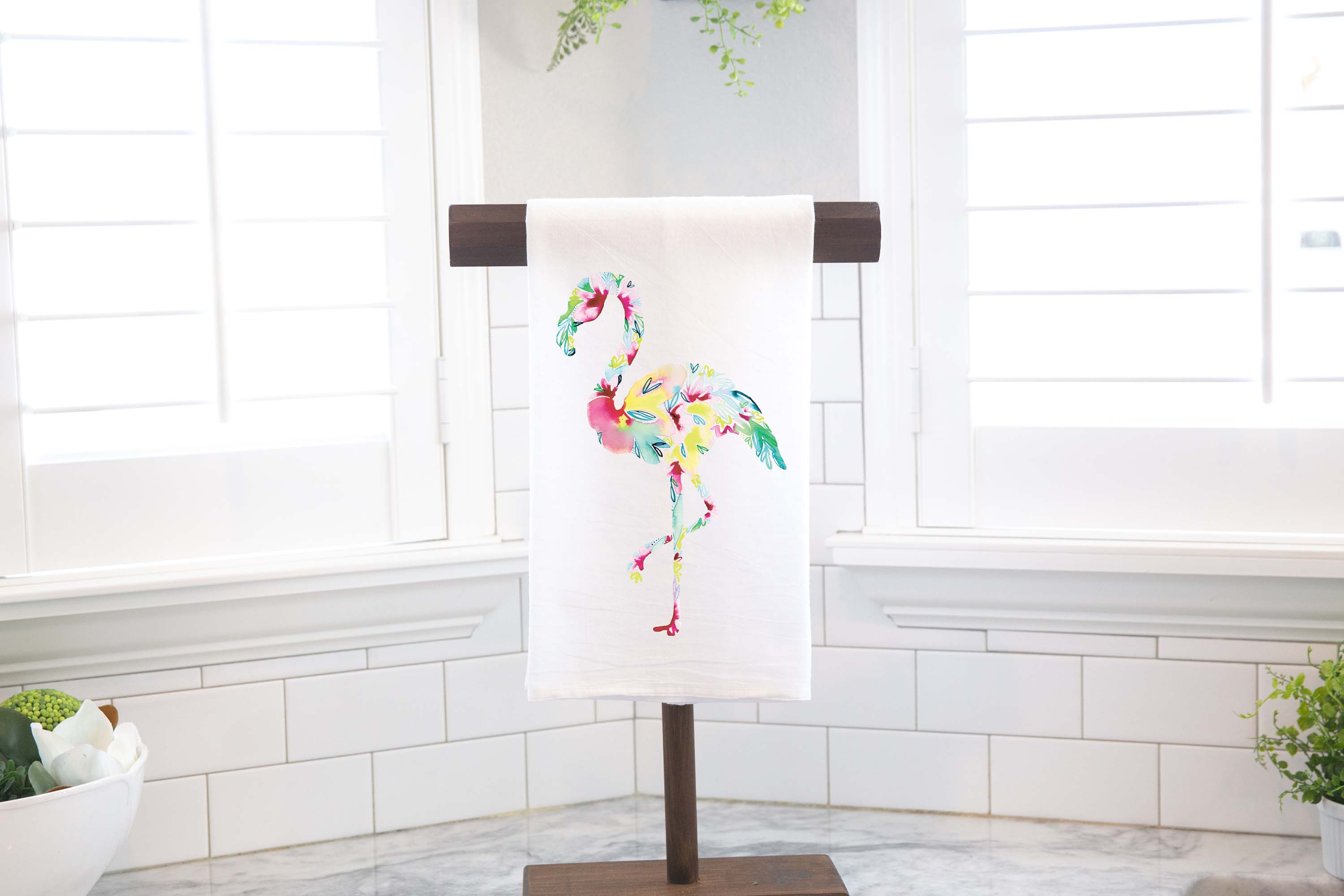 Amanda Klein Co. – Engroshandel Viskestykke – Flamingo mel sæk viskestykke2