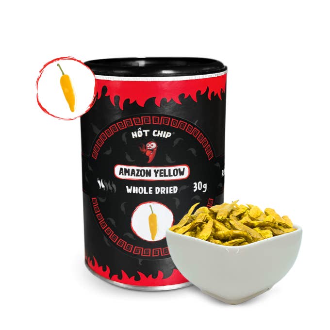 AMAZON YELLOW DRIED PEPPERS 30 g for wholesale by HOT-CHIP