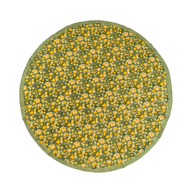 Couleur Nature - Wholesale Tablecloth - Fruit Yellow & Green | French Tablecloths