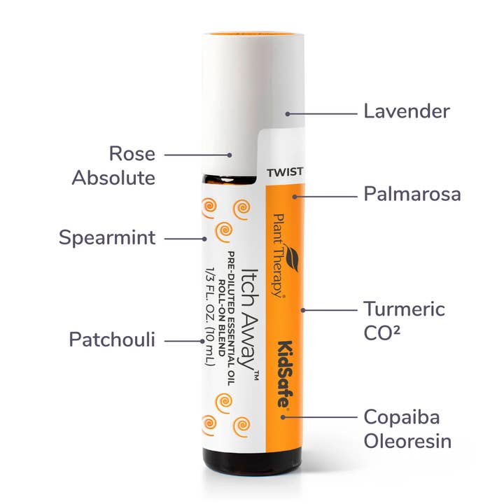 Plant Therapy - Wholesale Essential Oil Roll-On - Itch Away KidSafe Essential Oil Pre-Diluted Roll On 10mL