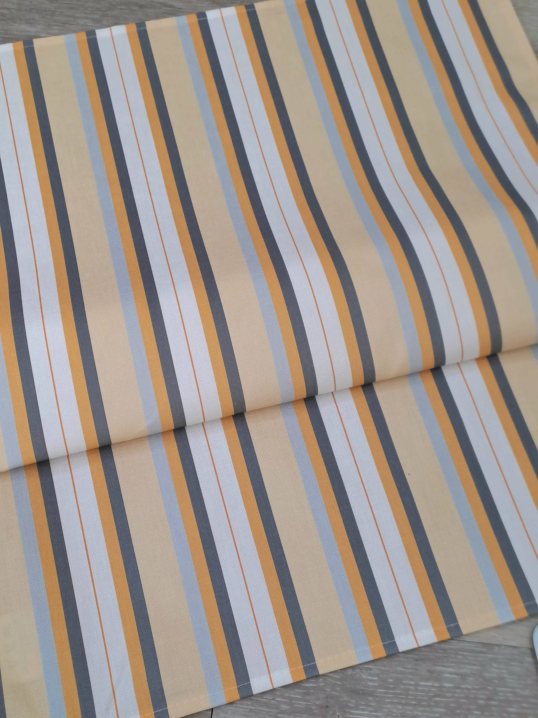 Aqua by Design - Wholesale Tea Towel - Tea Towel, Nautical Grey Stripe Design, Organic Cotton3