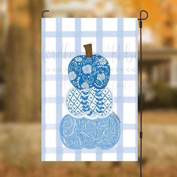 Bandera de jardín Chinoiserie Pumpkin Stack para venta al por mayor de Doodles By Rebekah