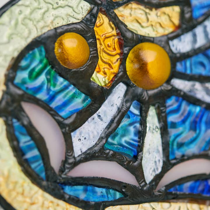 River of Goods - Wholesale Suncatcher - 22"W Webbed Heart Stained Glass Window Panel10