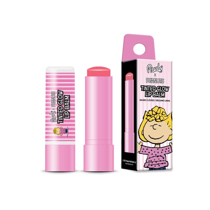 Rude Cosmetics - Wholesale Lip Balm - Peanuts Tinted Glow Lip Balm