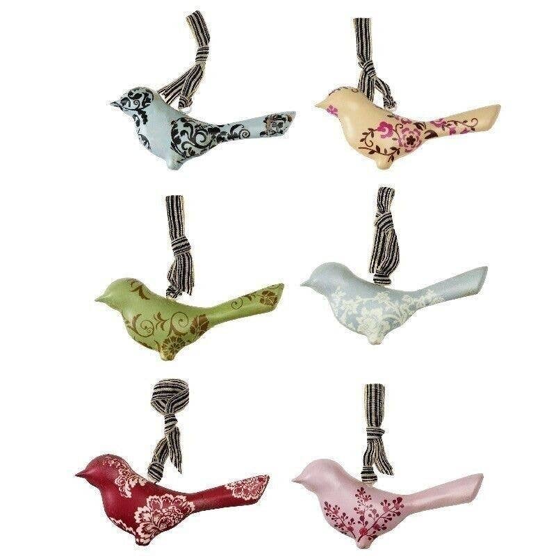 Rex B2B - UK – wholesale Christmas decoration – Rustic Metal Bird Hanging Decoration (Assorted Colours)1