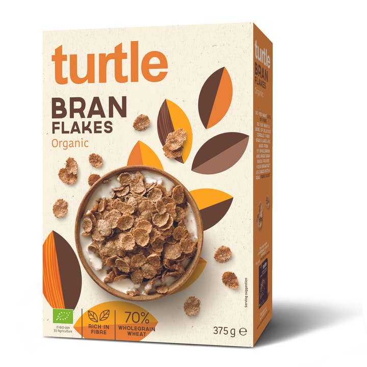 Turtle - Better Breakfast - Wholesale Breakfast Cereal - Organic Bran Flakes