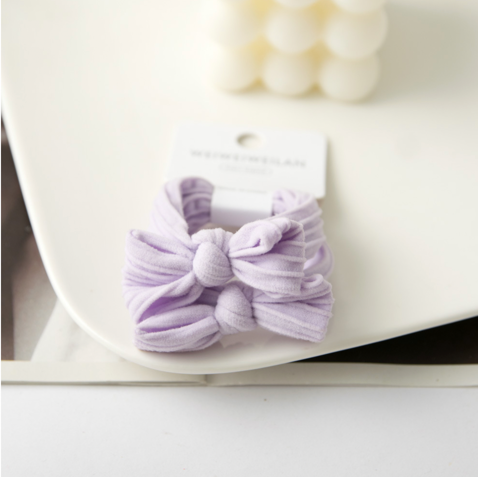 XO Fashion - Vente Élastique à cheveux - HT5003 Élastique à cheveux à motif mignon en forme de nœud, 2 unités1