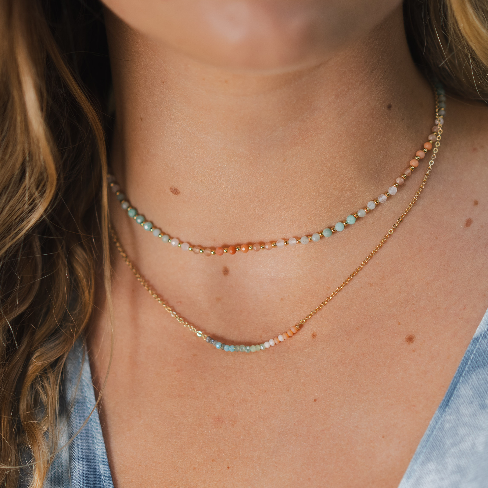 Lotus and Luna - Wholesale Beaded/Pearl Necklace - Positive Energy 3mm Healing Necklace6