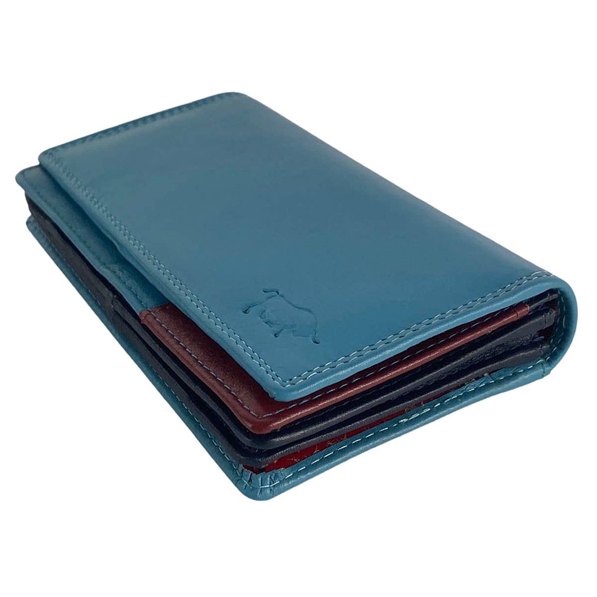 Arrigo - Vente Portefeuille – femme - Portefeuille femme en cuir multicolore modèle harmonica20