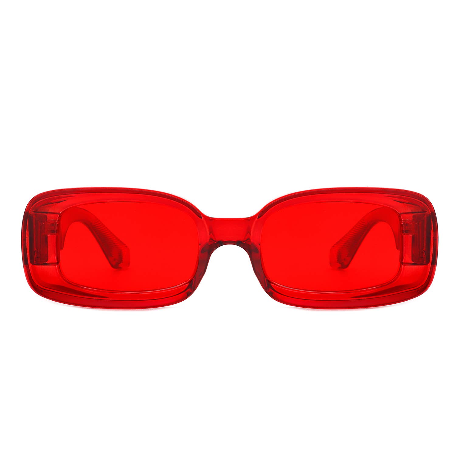 Cramilo Eyewear - Wholesale Sunglasses - Women's - Rectangle Retro Thick Frame Colorful Y2K Sunglasses7