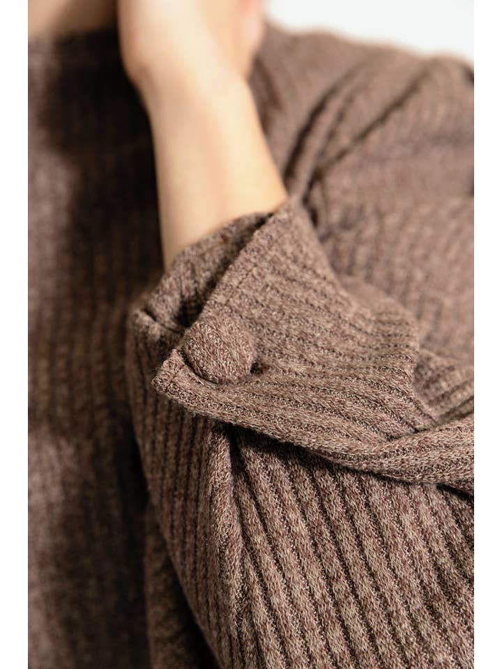 CQuinn - Wholesale Knit Top - Women's - Rosemary Shrug - Mocha3