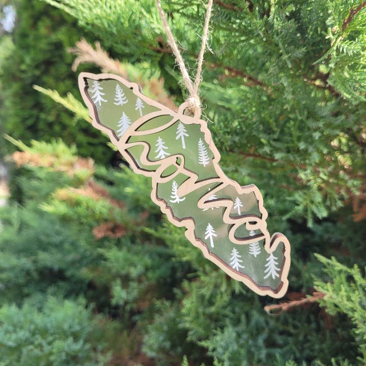 Vancouver Island Home Ornament for wholesale by Within the Grain