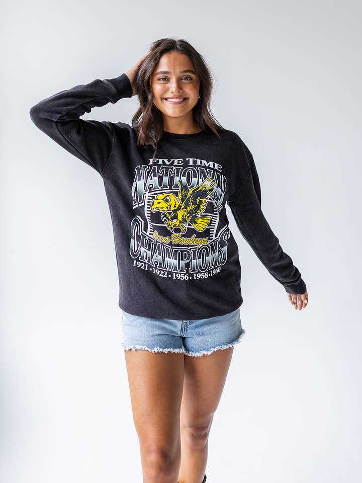 Iowa Classic Champion Comfort Crew for wholesale by Gameday Social Apparel Co.®