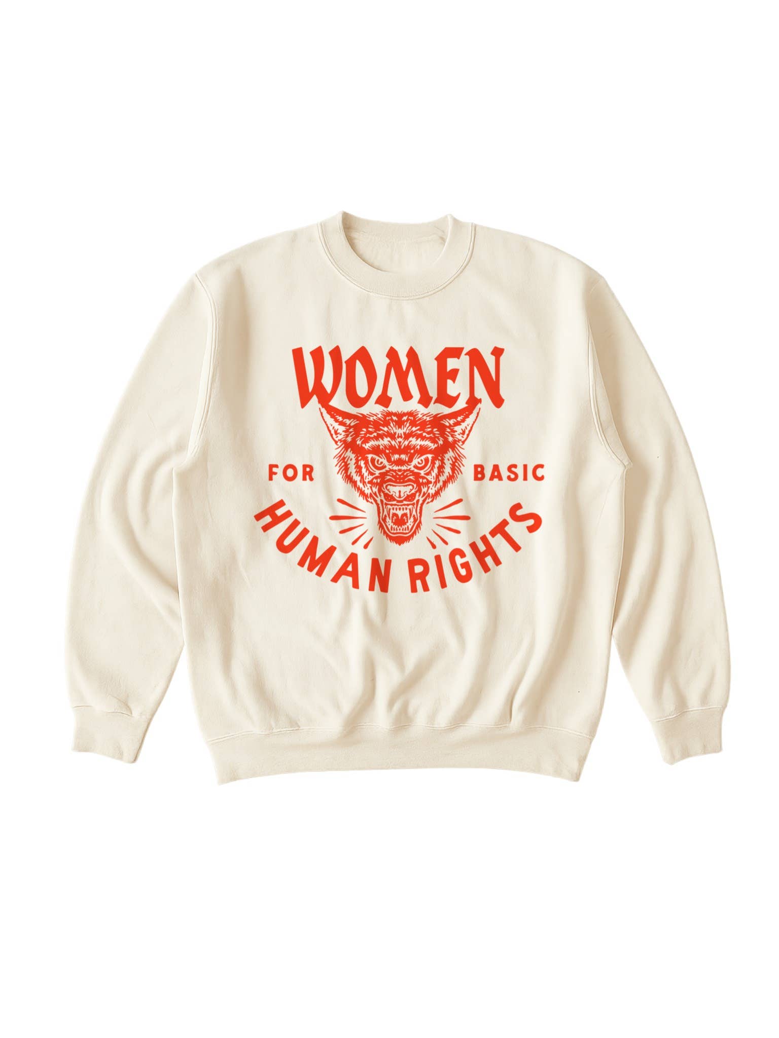 WE THE BABES - Vente Sweat-shirt à imprimés – femme - Sweat-shirt graphique pour les droits humains fondamentaux des femmes - Ivoire1
