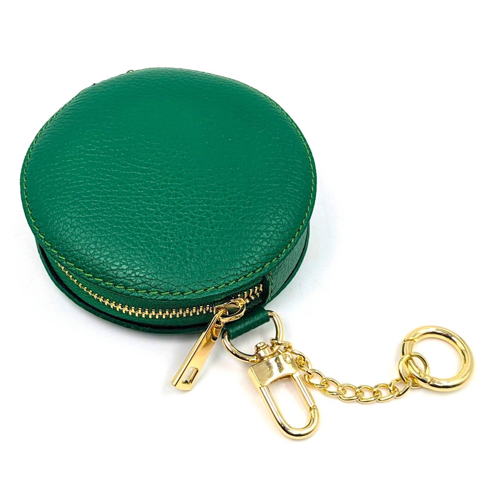 Tempest Designs – wholesale Coin purse – Women’s – Circular leather coin purses with chain link and lobster claw8
