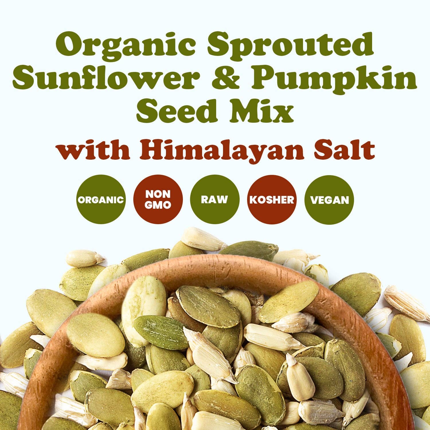Food To Live - Wholesale Seeds/Kernels - Organic Sprouted Sunflower and Pumpkin Seed Mix with Himalayan Salt - by Food to Live3