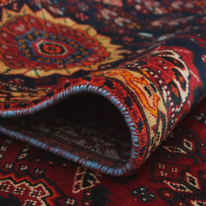 Noori Rug - Wholesale Area Rug - Fine VTG Temor Red/Gold Rug, 5'6" x 9'4"