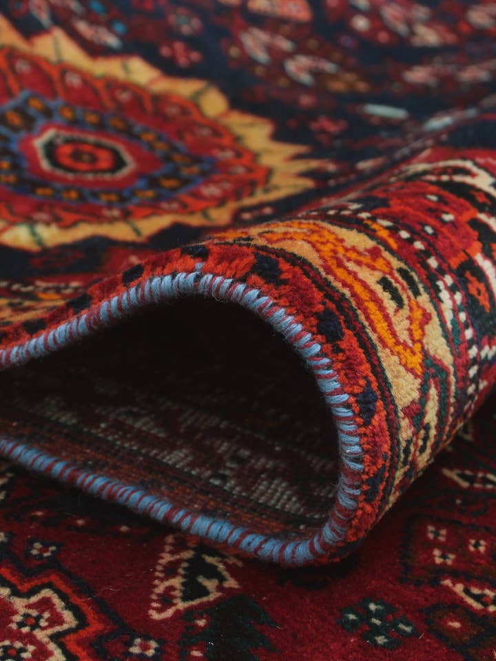 Feiner VTG Teppich Temor Rot/Gold, 5'6" x 9'4" für den Großhandel von Noori Rug