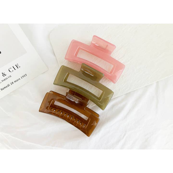 LoveLina - Wholesale Hair Clip - Women's - Jumbo 4-Inch Jelly Hair Clips - BETTY JELLY