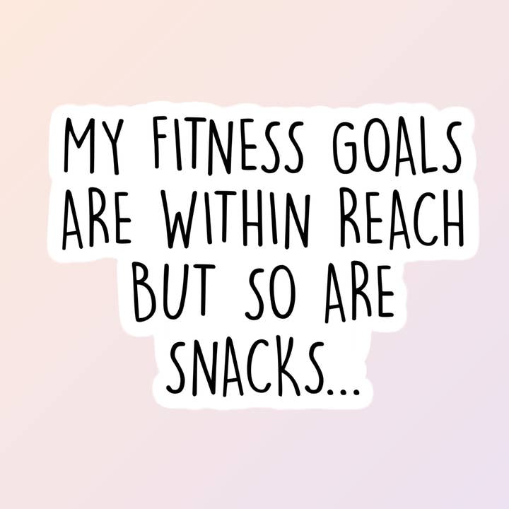 Lustige Fitness-Aufkleber, Snack-Aufkleber, freche Aufkleber für den Großhandel von Sorry Not Sorry Co