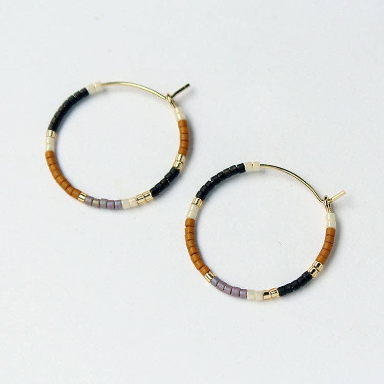 bluma project - Wholesale Hoop Earrings - Beauty Hoops Small / Black1