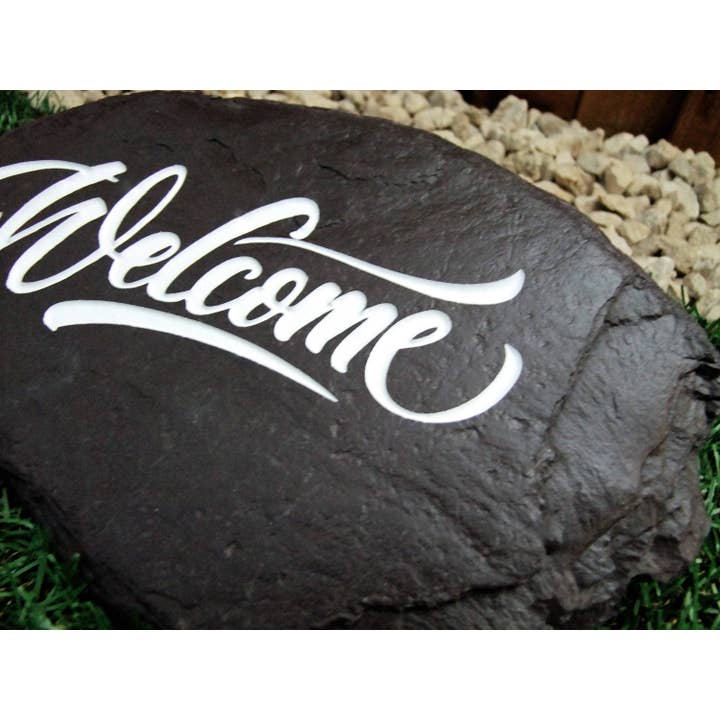 Welsh Slate Stone - ”Välkommen” för wholesale av The House nameplate company