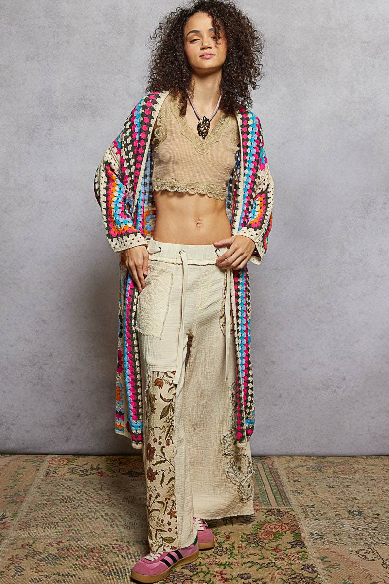 Pol Clothing - Wholesale Cardigan - Women's - Long Sleeve Crochet Various Colors Cardigan2