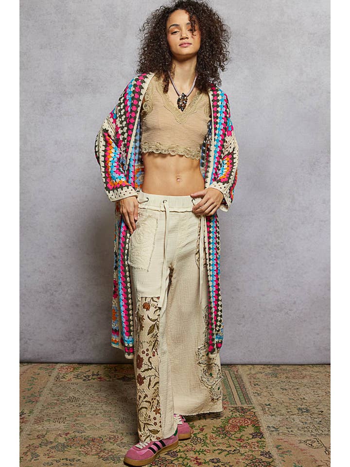 Pol Clothing - Wholesale Cardigan - Women's - Long Sleeve Crochet Various Colors Cardigan2