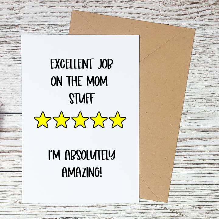 Biglietto per la festa della mamma, biglietto di auguri per la mamma, biglietto divertente per la mamma per la vendita all'ingrosso da parte di Sorry Not Sorry Co