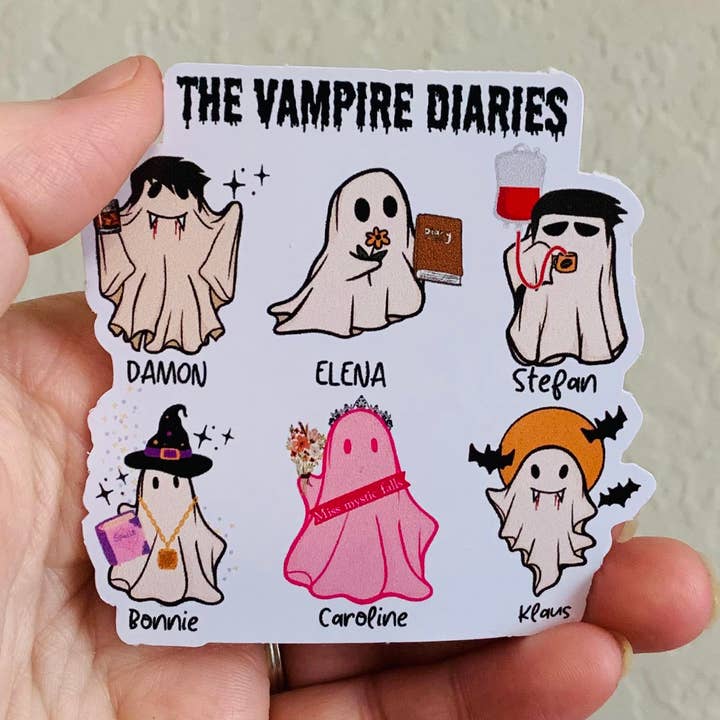 TVD Ghosts- Vampire Diaries Stickers/Magnet and other Purchase Wholesale vampire diaries. Free Returns & Net 60 Terms on Faire trending on Faire.