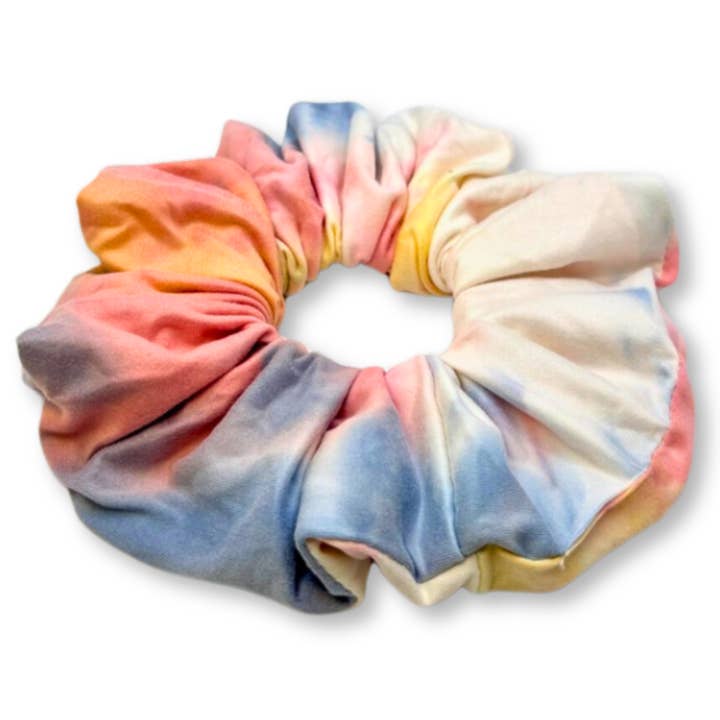 Colorful Tie Dye Scrunchie for wholesale by Enchanted Scrunch