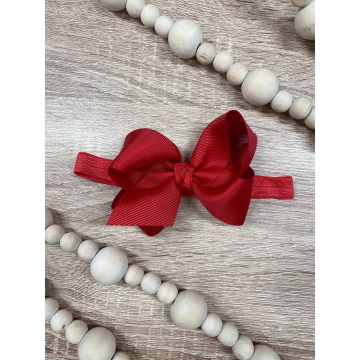 The Hair Bow Company - Wholesale Hair Bow - Kids - Essential Grosgrain Hair Bow - Headband - 4"