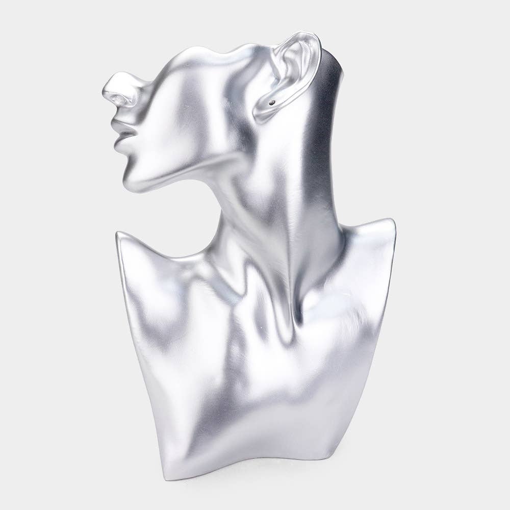 Sensibling Corp. - Wholesale Jewelry Stand & Display - Necklace Bust and Earrings Display Stand
1