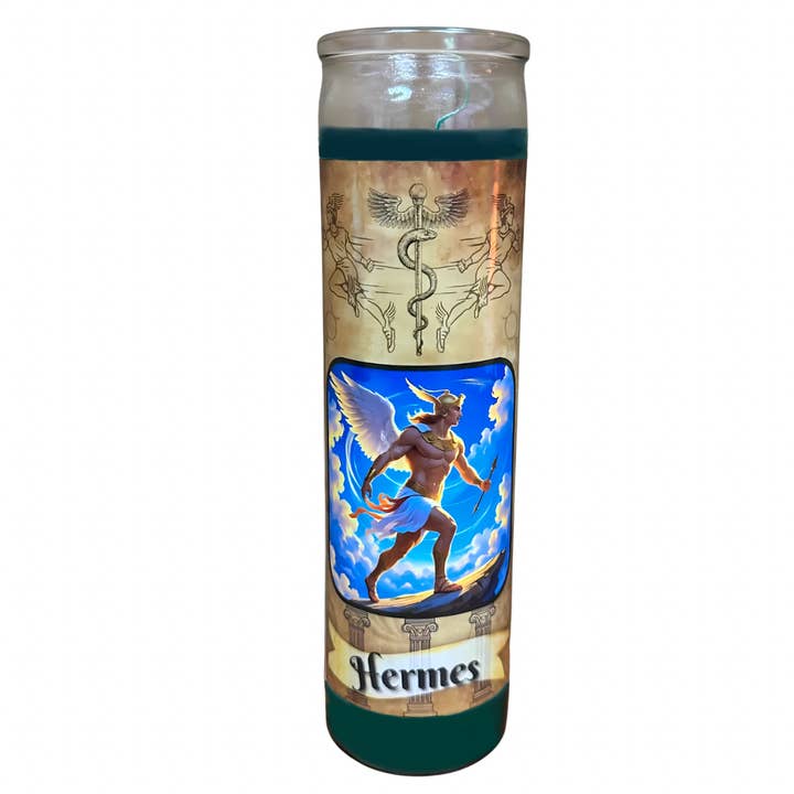 Hermes 8” 7-Day Jar Candle for wholesale by Astral Auras