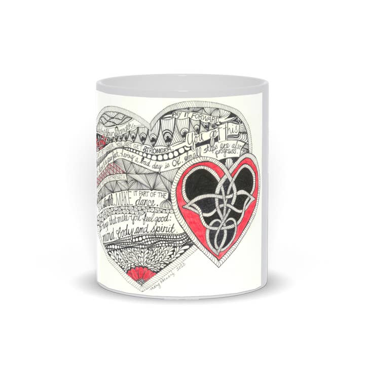 Lessons of the Heart mugs for wholesale by Mary O's Imagination