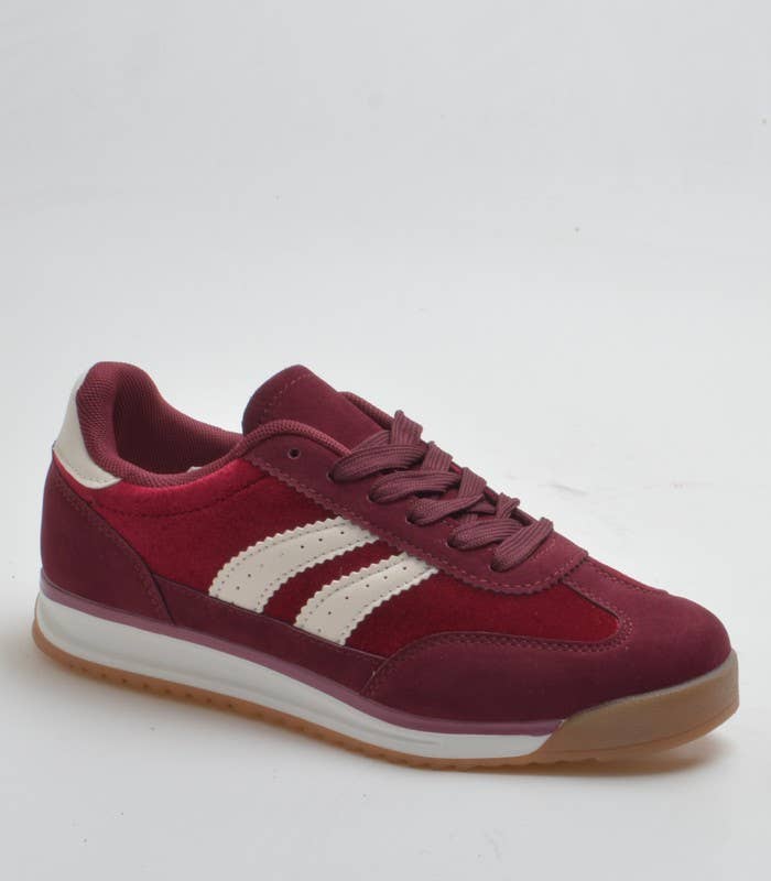 SWEET MAGIC SHOES & BAGS - Wholesale Lifestyle Sneakers - Women's - CASUAL SUEDE SNEAKER WITH RUBBER SOLE2