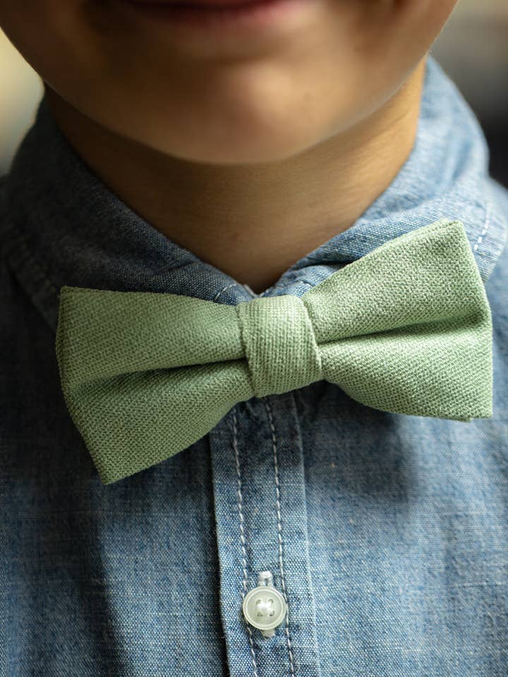 Dickie Bow - Wholesale Kledingset - Baby - Harrison Sage Groene Jongens Vlinderdas en Eucalyptus Bretels Set2