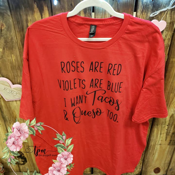 Taco and Queso Too Shirt for wholesale by The Poppell Mart