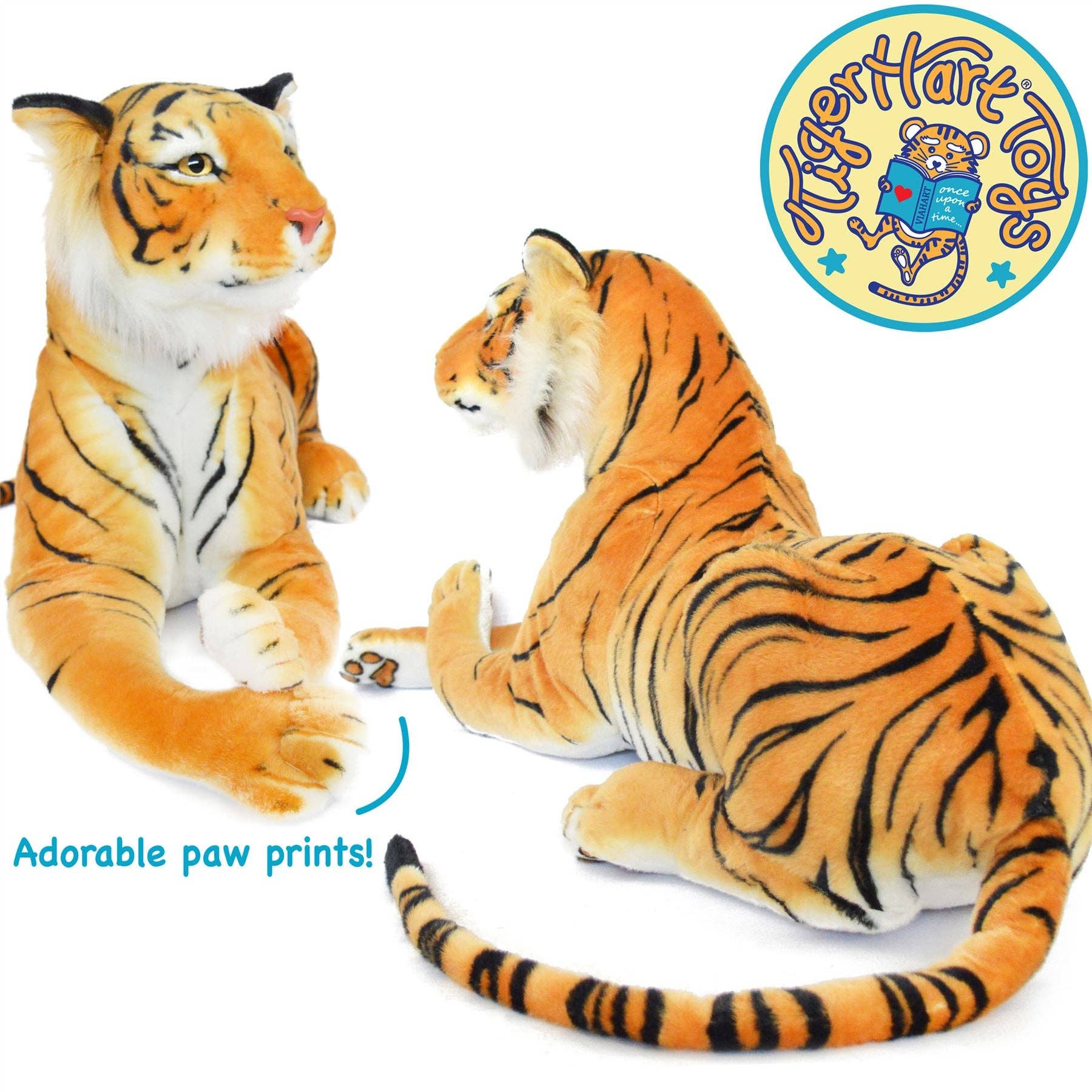 VIAHART Toy Co. - Wholesale Stuffed/Plush Toy - Kids & Baby - Rohit The Orange Bengal Tiger | 46 Inch Stuffed Animal Plush4