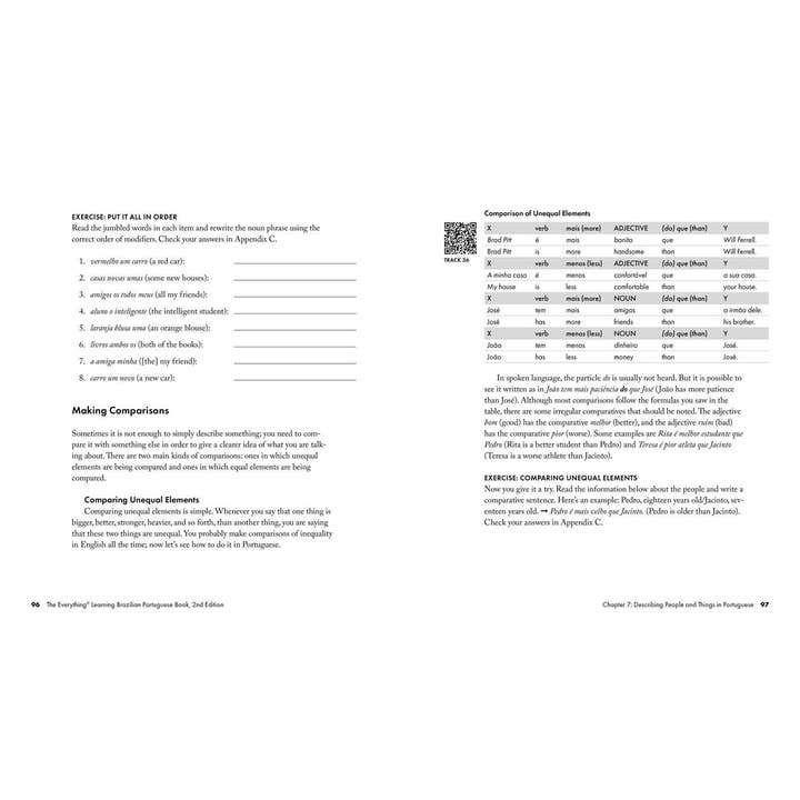 Simon & Schuster - Wholesale Language & Linguistics - Everything Learning Brazilian Portuguese Book, 2nd Edition by Fernanda Ferreira3