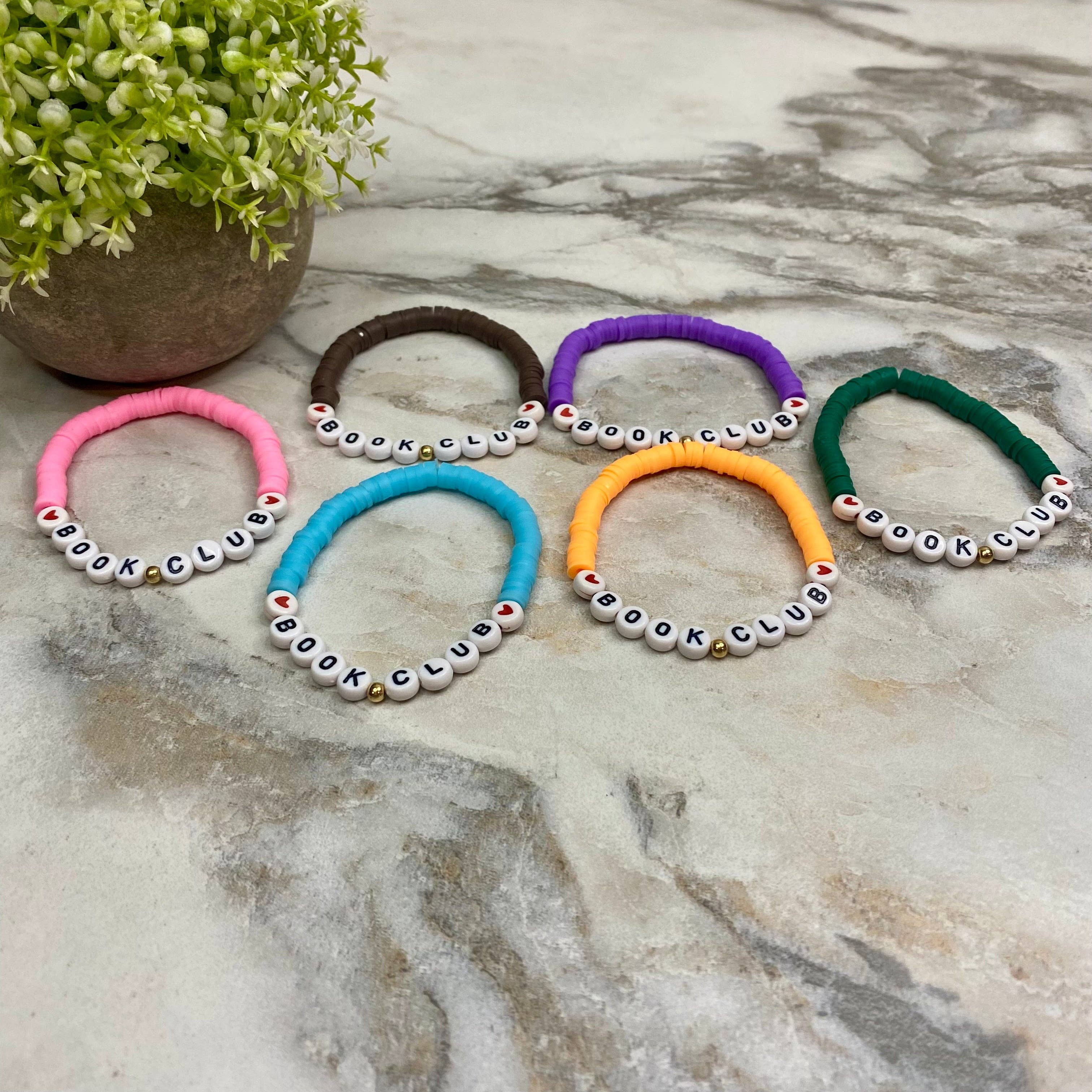 Hive Supply - Wholesale Beaded Bracelet - Bracelet - Clay + Bead - Book Club2