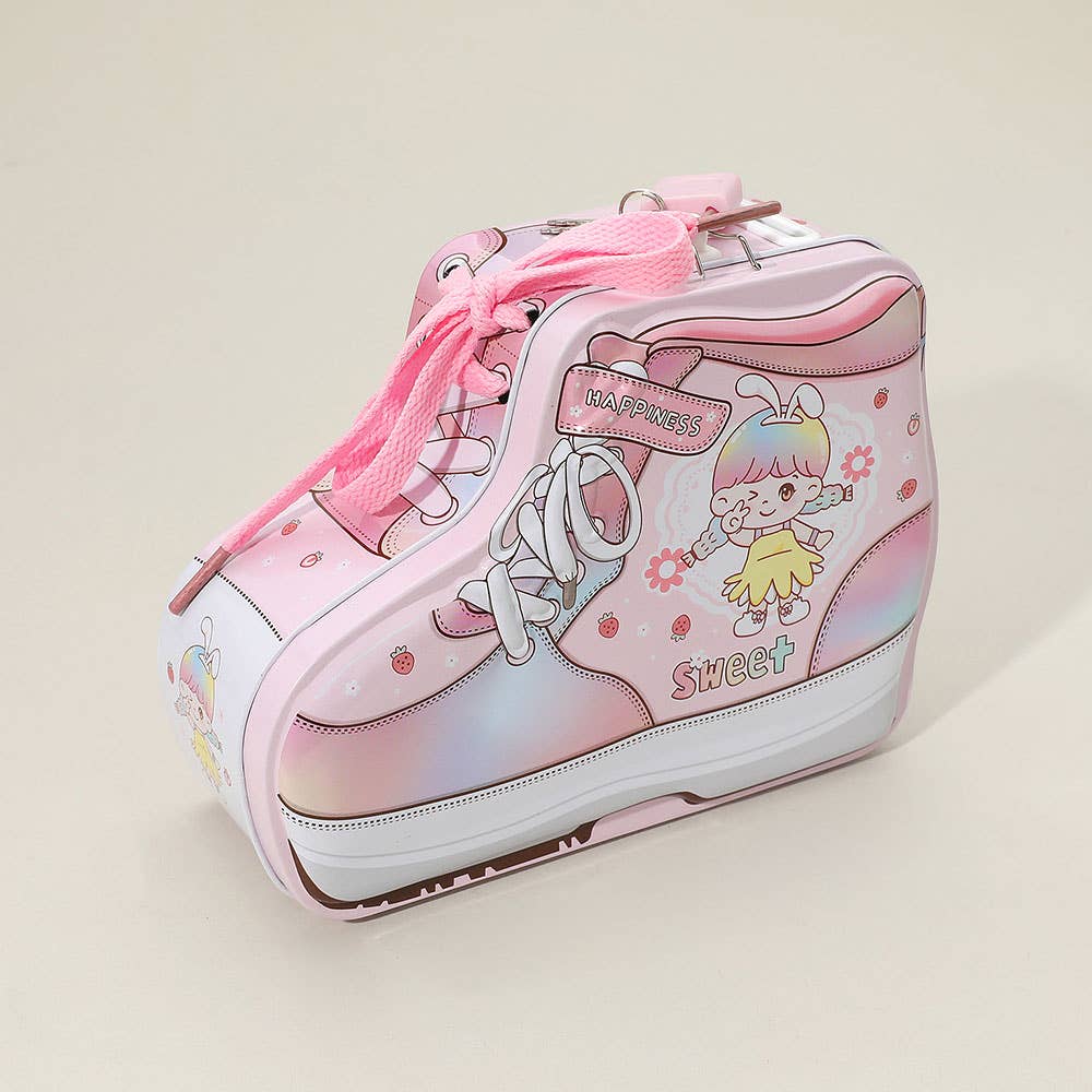 Sensibling Corp. - Wholesale Money/Piggy Bank - Kids & Baby - Space Sneakers Shaped Lockable Tin Case Coin Bank3