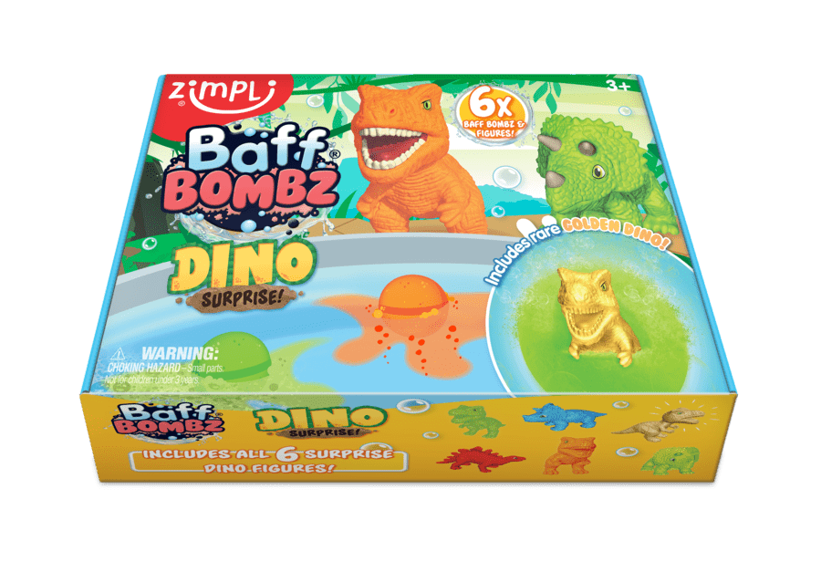 Zimpli Kids - Vente Jouet pour le bain – bébé - Zimpli Kids 6 Bombes de Bain Baff Bombz Dino Surprise avec Figurines à Collectionner7