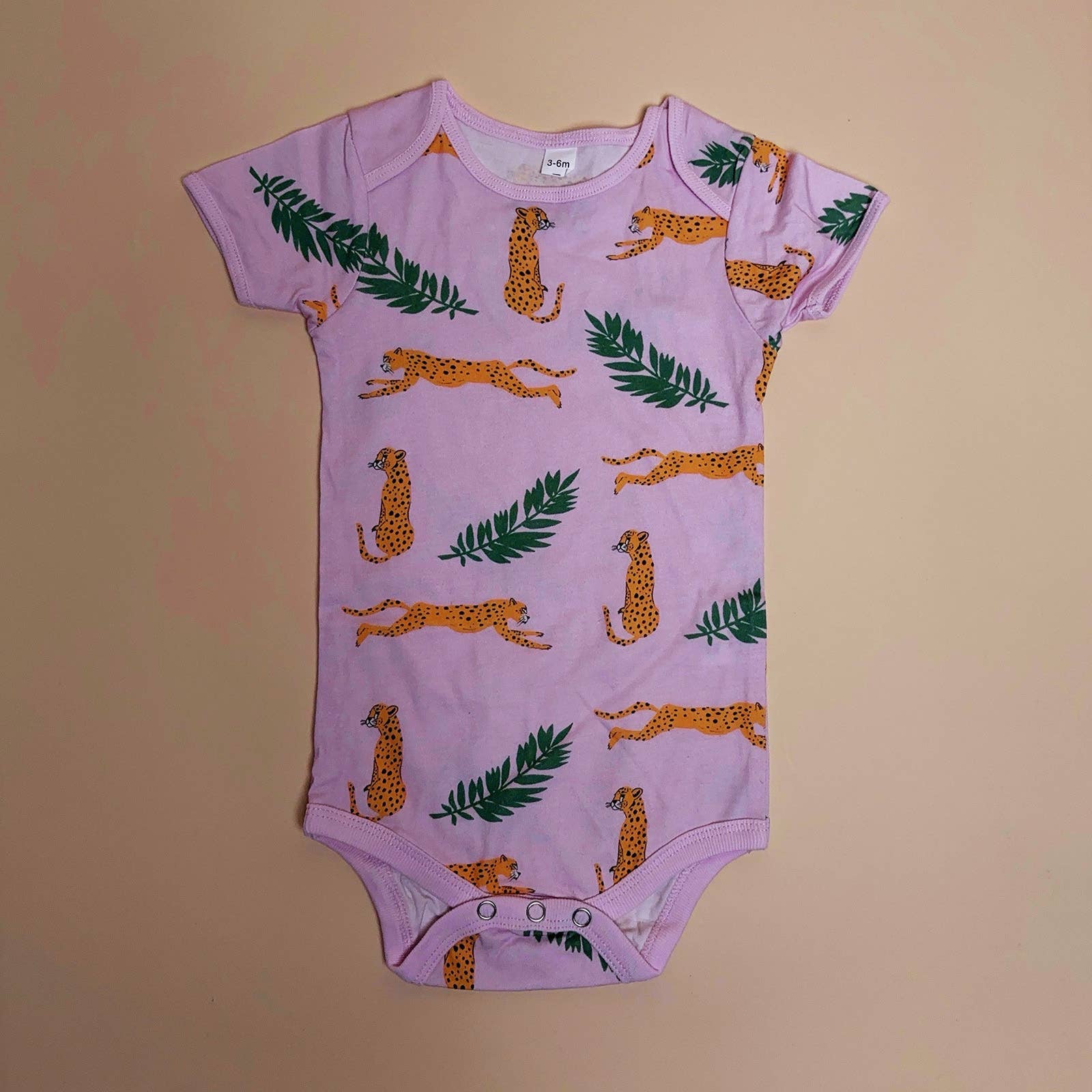 Animal Instincts - Wholesale Bodysuit (Non-Footed) - Baby - Cheetah Print Baby Cotton Onesie