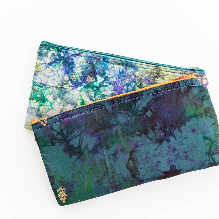 Recycled Silk Pouch-Large for wholesale by Rahab's Rope