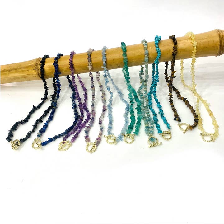 Atisha Spiritual Shop - Wholesale Beaded/Pearl Necklace - CHIPS LAPIS LAZULI ~ NECKLACE ~ NATURAL QUARTZ11