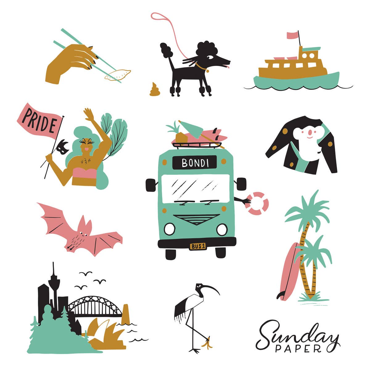 Bobangles - Wholesale Tote Bag - Unisex - Sunday Paper Tote Bag  - Sydney1