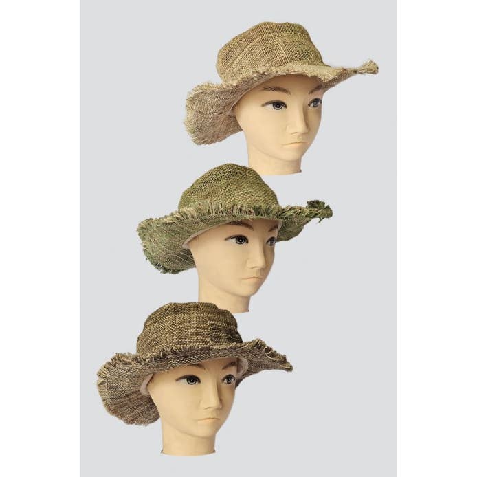 Kathmandu Imports - Wholesale Straw Hat - Women's - Wide-Brim Hat (HAT-96)