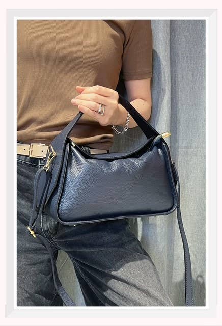 Z et Z – Großhandel Schultertasche – Damen – Handtasche aus genarbtem Leder mit Reißverschluss8