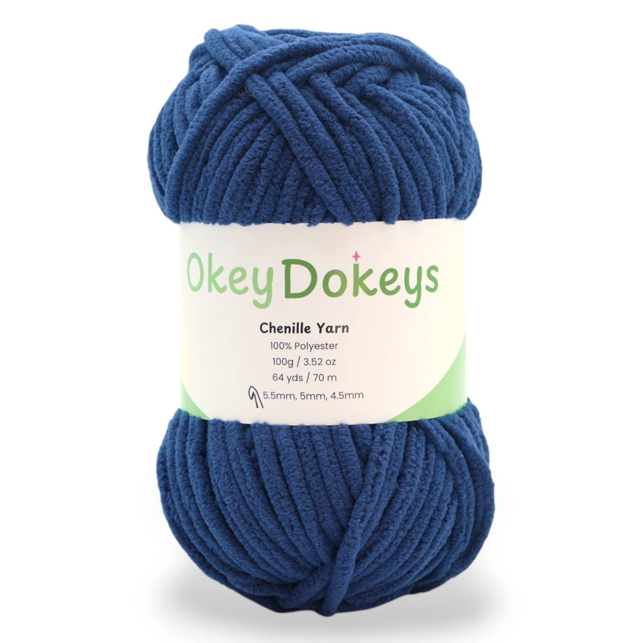 Okey Dokeys - Vente Fils à tricoter - Fil chenille - #6 Super épais - Écheveaux de 100g89
